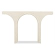 Pemberly Row Transitional Archer Console Table in Cream Wood