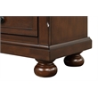 Pemberly Row Traditional Wood Vintage Cherry Nightstand in Rustic Cherry