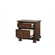 Pemberly Row Traditional Wood Vintage Cherry Nightstand in Rustic Cherry