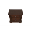 Pemberly Row Traditional Wood Vintage Cherry Nightstand in Rustic Cherry