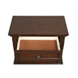 Pemberly Row Traditional Wood Vintage Cherry Nightstand in Rustic Cherry