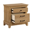 Pemberly Row Transitional 5-Piece Wood King Bedroom Set in Honey