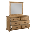 Pemberly Row Transitional 5-Piece Wood King Bedroom Set in Honey