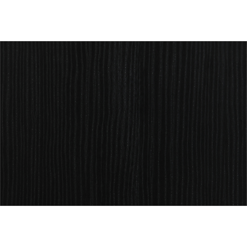 Pemberly Row Modern Black-Gray Wood Queen Bed with LED and USB