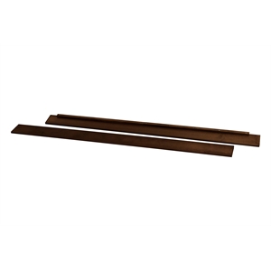 Pemberly Row Hidden Hardware Twin-Full Size Wood Bed Conversion Kit in Espresso