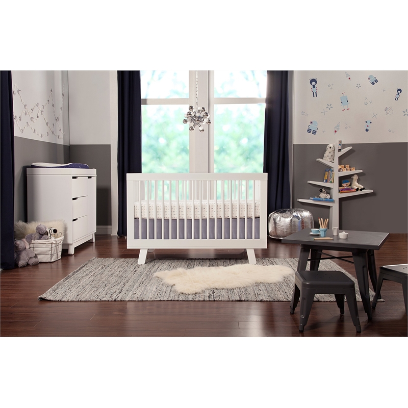 Pemberly Row Modern Wood Tree Bookcase in White - 51.17