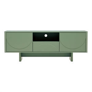 Pemberly Row Modern Engineered Wood 59&quot TV Stand in Sage Green