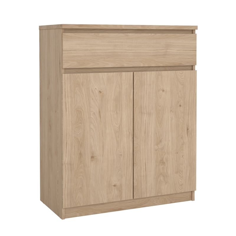 Pemberly Row Engineered Wood Brown Jackson Hickory 1-Drawer 31.65