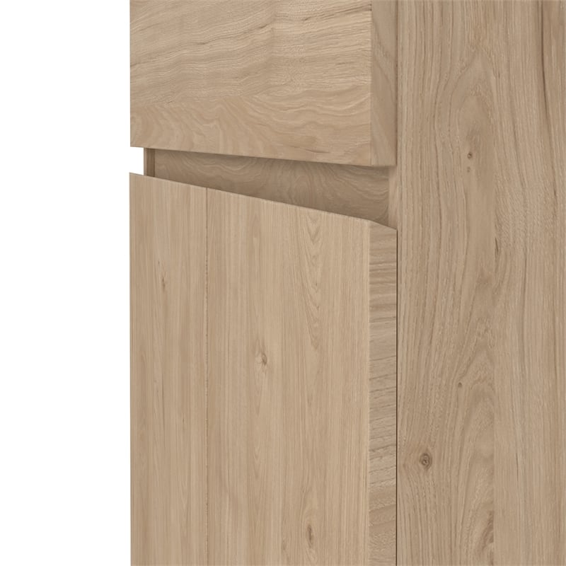 Pemberly Row Engineered Wood Brown Jackson Hickory 1-Drawer 31.65