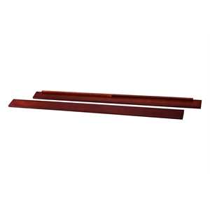 Pemberly Row Contemporary Wood Full Twin Size Bed Conversion Kit in Cherry