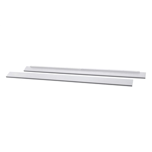 Pemberly Row Contemporary Wood Full Twin Size Bed Conversion Kit in White