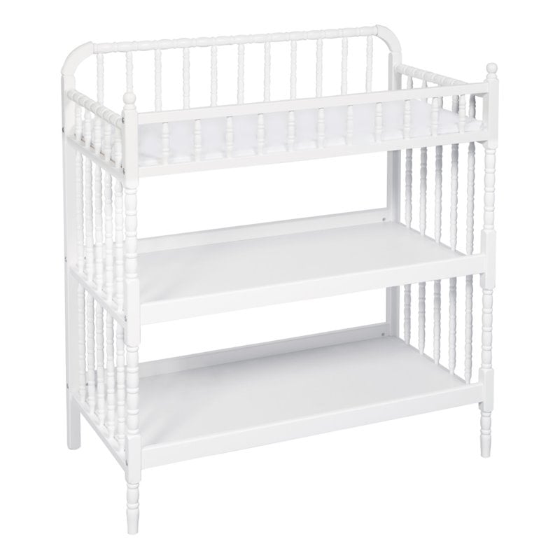 Pemberly Row Contemporary Metal Changing Table in White - 40