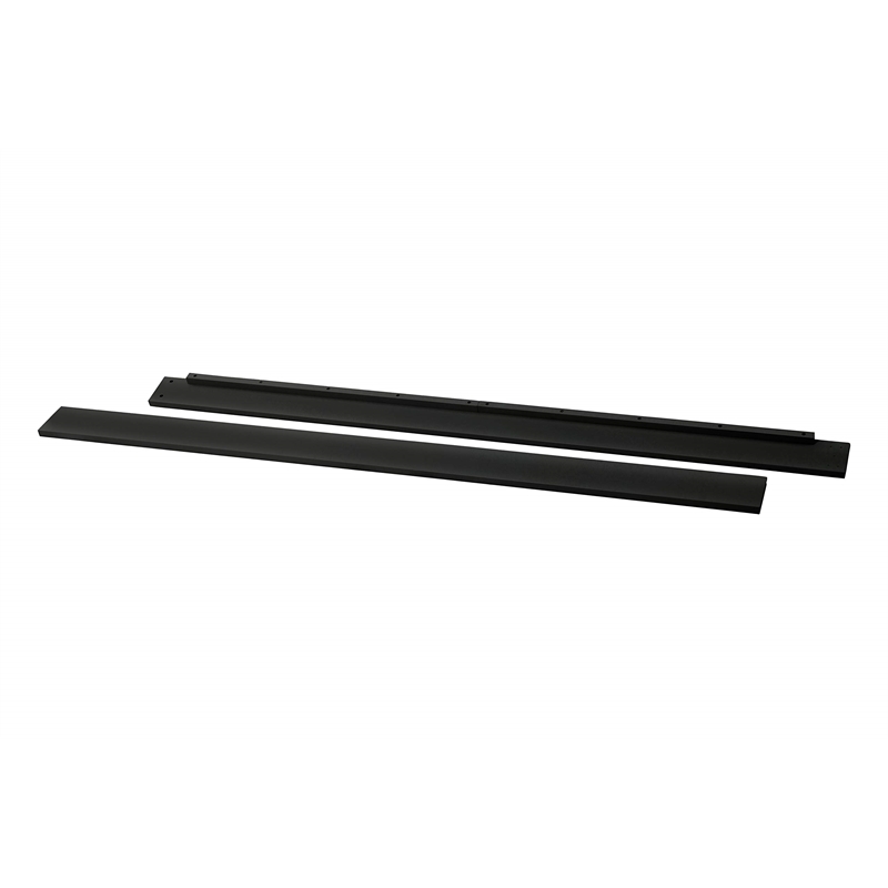 Pemberly Row Wood Hidden Hardware Twin-Full Size Bed Conversion Kit in Ebony