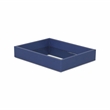 Pemberly Row Shagreen Mirrored Serving Tray - Navy Blue - Small Size