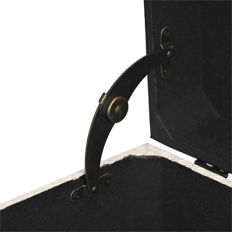 Pemberly Row Set of 3 Black Shagreen & Cream Wicker Pattern Storage Trunks