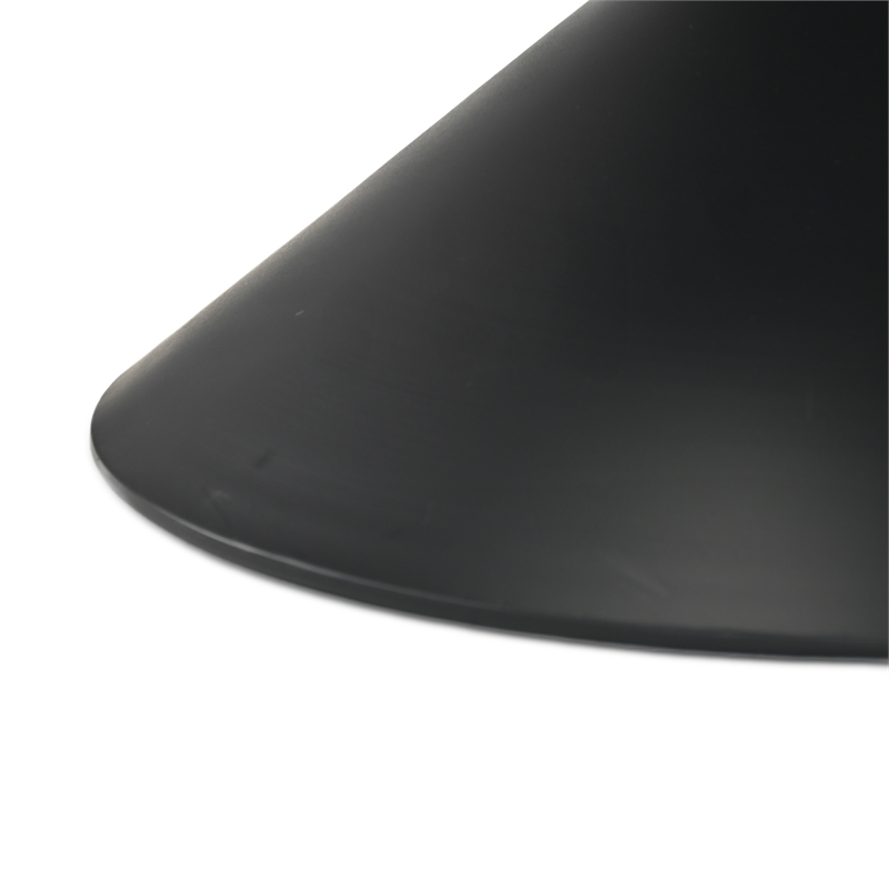 Pemberly Row Hourglass Black Metal Table with Glass Top