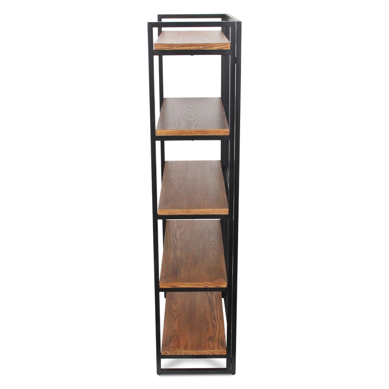 Pemberly Row 5-Tier Metal Framed Wood Shelf