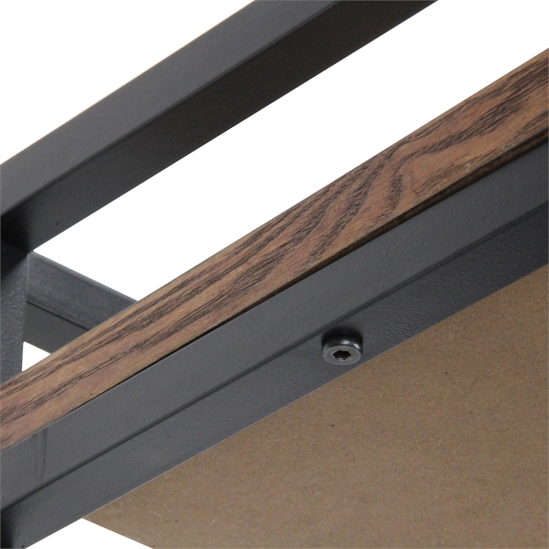 Pemberly Row 5-Tier Metal Framed Wood Shelf