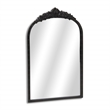 Pemberly Row Modern Victorian Black Accent Mirror with Hanging Hook