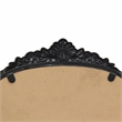 Pemberly Row Modern Victorian Black Accent Mirror with Hanging Hook