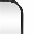 Pemberly Row Modern Victorian Black Accent Mirror with Hanging Hook