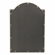 Pemberly Row Arch Top Gold Metal Framed Wall Mirror with Studded Details