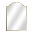 Pemberly Row Arch Top Gold Metal Framed Wall Mirror with Studded Details