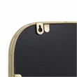 Pemberly Row Rectangular Gold Metal Mirror with Studded Details