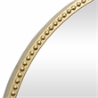 Pemberly Row Curve Top Gold Metal Wall Mirror with Studded Details