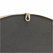 Pemberly Row Curve Top Gold Metal Wall Mirror with Studded Details