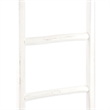 Pemberly Row Rustic White Wood Ladder with 6 Rungs