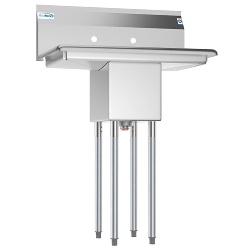 Pemberly Row 10x14x10 NSF Stainless Steel Kitchen Prep/Utility Sink in Silver