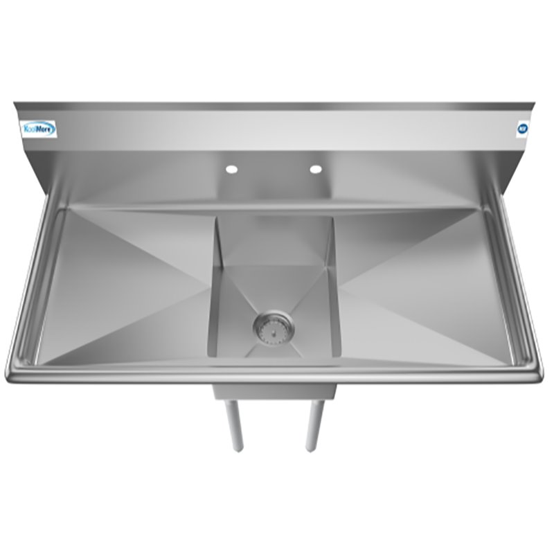 Pemberly Row 12x16x10 NSF Stainless Steel Kitchen Prep/Utility Sink in Silver