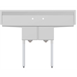 Pemberly Row 12x16x10 Stainless Steel Kitchen Prep & Utility Sink in Silver