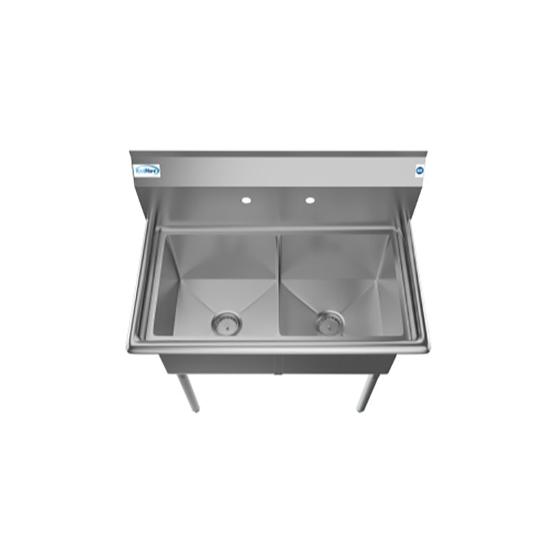 Pemberly Row 15x15x12 NSF Stainless Steel Kitchen Prep & Utility Sink in Silver