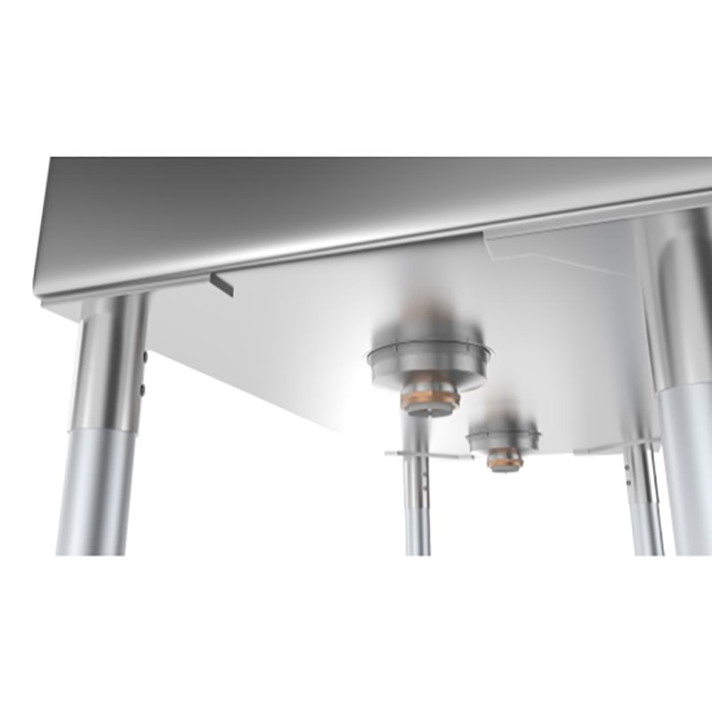 Pemberly Row 15x15x12 NSF Stainless Steel Kitchen Prep & Utility Sink in Silver
