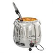 Pemberly Row Silver Hinged Lid/Removable Pot Stainless Steel Soup Kettle Warmer
