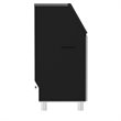 Pemberly Row CIM265 Undercounter Metal Ice Maker Machine in Black