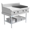 Pemberly Row 30x48 Heavy Duty 16-Gauge Stainless Steel Equipment Stand in Silver