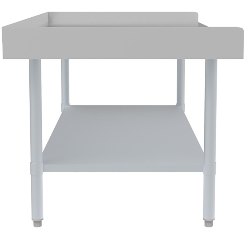 Pemberly Row 30x60 Heavy Duty 16-Gauge Stainless Steel Equipment Stand in Silver