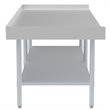 Pemberly Row 30x72 Heavy Duty 16-Gauge Stainless Steel Equipment Stand in Silver