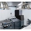 Pemberly Row Modular Stainless Steel Ice Maker Machine in Silver