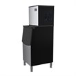 Pemberly Row Modular Stainless Steel Ice Maker Machine in Silver