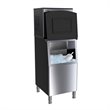 Pemberly Row Modular Stainless Steel Ice Maker Machine in Silver