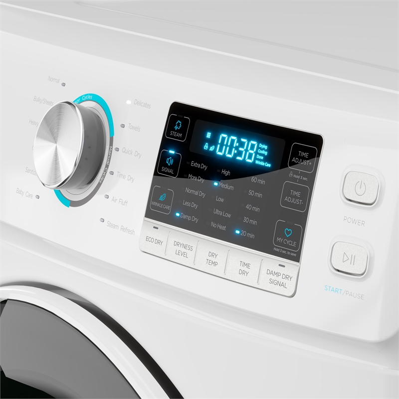 Pemberly Row 8 cu. ft. Large Stackable Vented Electric Front Load Dryer - 240V