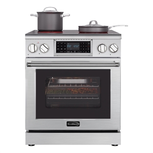 Pemberly Row 30&quot Electric Professional Range with Tilt Panel & Digital controls