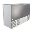 Pemberly Row 3-Door Stainless Steel Back Bar Cooler Refrigerator in Silver