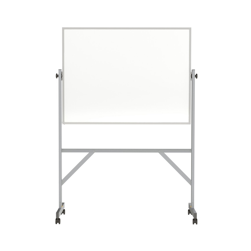 Pemberly Row Vinyl 3' H x 4' W Reversible Non-Magnetic Whiteboard in White