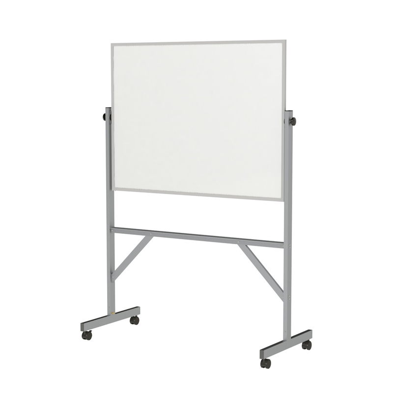 Pemberly Row Vinyl 3' H x 4' W Reversible Non-Magnetic Whiteboard in White