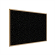 Pemberly Row Wood 2' x 3' Oak Rubber Bulletin Board in Multi-Color